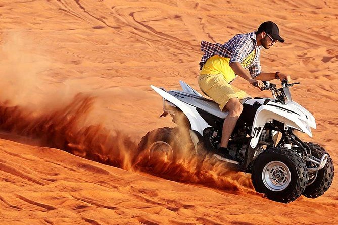 Morning Red Dunes Desert by Quad Bike, Dune Bashing, Camel Ride & Sandboarding - What 4 hours really means on the ground