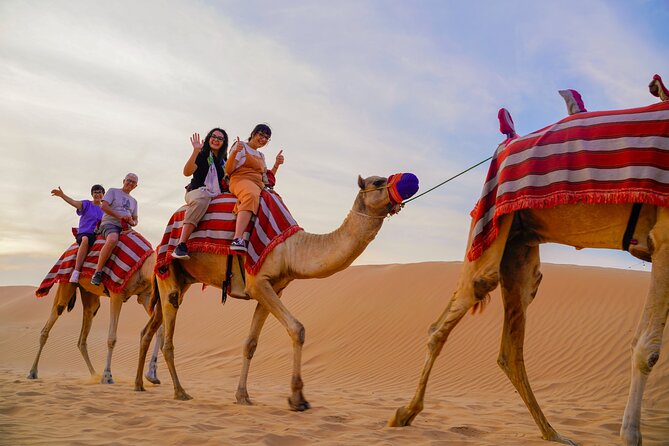 Overnight Desert Experience with safari and BBQ Dinner - Lahbab break time, then sandboarding and dune action