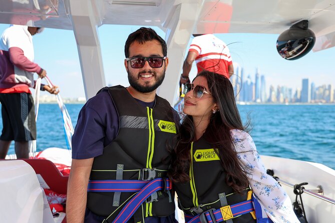 Parasailing in Dubai with Palm Jumeirah and JBR Beach views - In the Air: Harnessing, Timing, and What Flying at 250m Feels Like