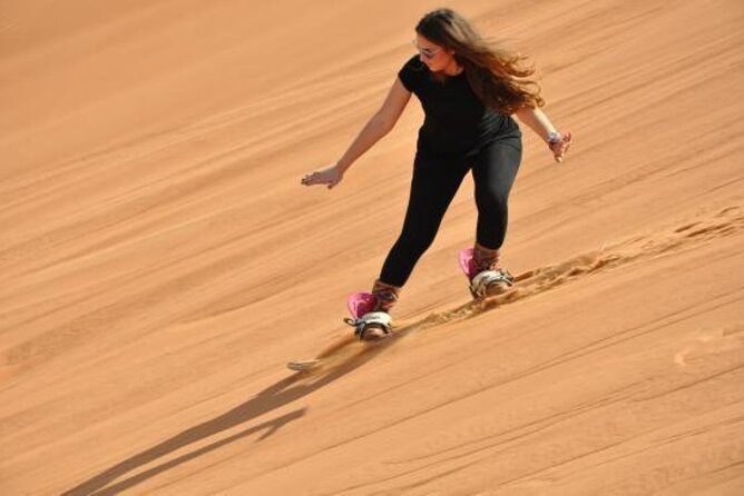 Polaris 570cc (4x4 )Quad Bike Ride +Sand Boarding- Red Dunes - Pickup and Private Transfer From Dubai, Sharjah, and Beyond