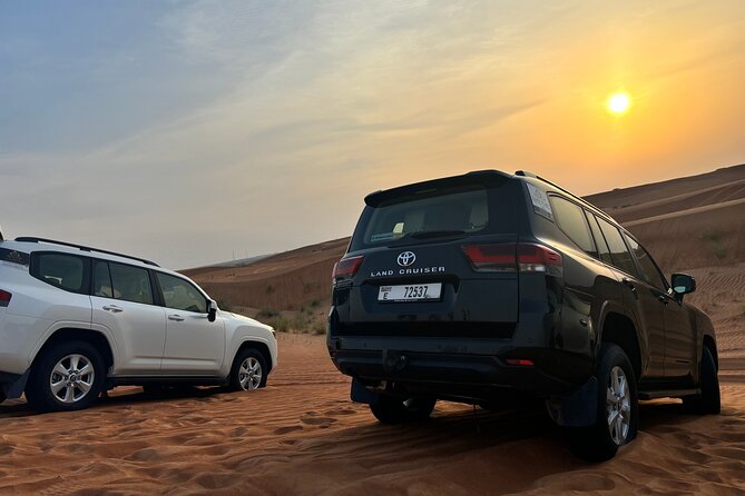 Premium Desert Safari Dubai with BBQ and ATV - Bedouin-style camp: BBQ dinner, henna, sheesha, and costume photos