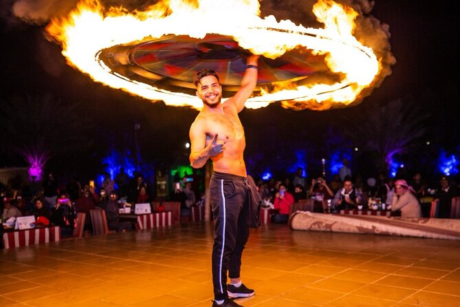 Premium Desert Safari, food Service with 4 alcoholics drinks - Desert extras: camel riding, sand boarding, henna, and Arabic outfits