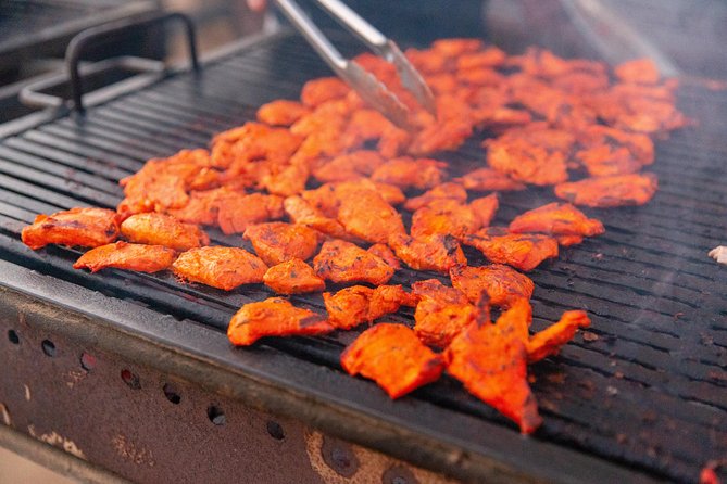 Premium Dubai Desert Safari with BBQ Dinner in the Red Dunes - BBQ dinner, shawarma station, and what to expect on the plate