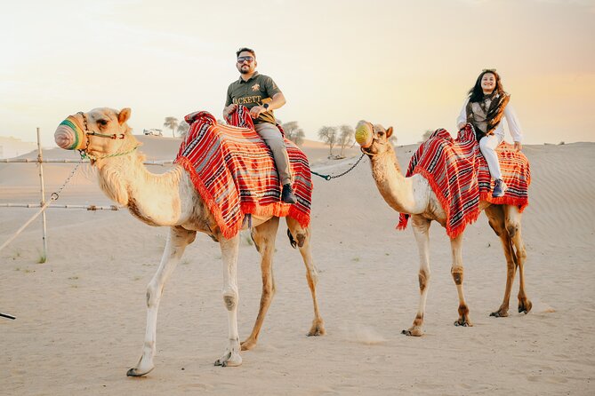 Premium Dubai Desert Safari with Dune Bashing, BBQ, Live Shows - Camel riding, shisha, and henna at the desert camp