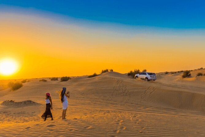 Premium Evening Dessert Safari with BBQ Dinner & Camel Ride - From Dubai Pickup to the Red-Sand Rollout