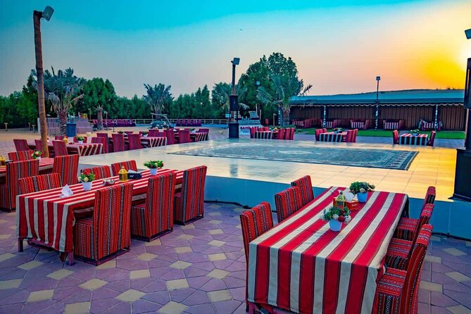 Premium Evening Dessert Safari with BBQ Dinner & Camel Ride - Bedouin Camp Welcome: Kawa Coffee, Dates, and Carpet Seating