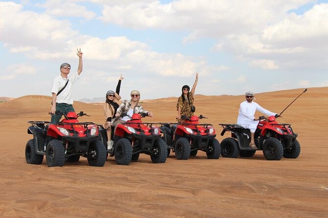 Premium Red Dunes Bashing with Quad Bike, Camel, Falcon &VIP Camp - Key things that make this safari worth your attention