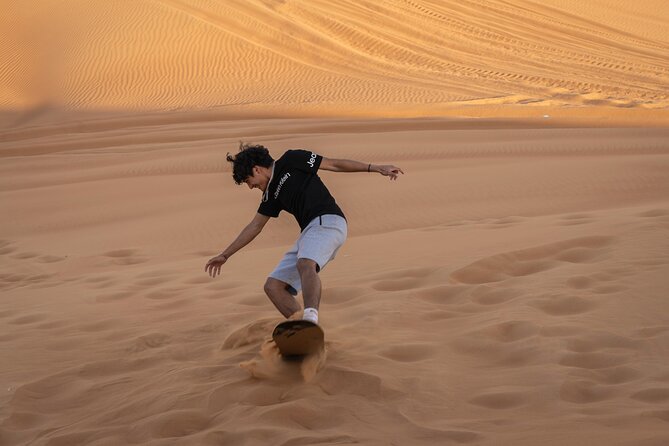 Premium Red Dunes Bashing with Quad Bike, Camel, Falcon &VIP Camp - The ride from Dubai to Lahbab, and why you feel it less than you expect