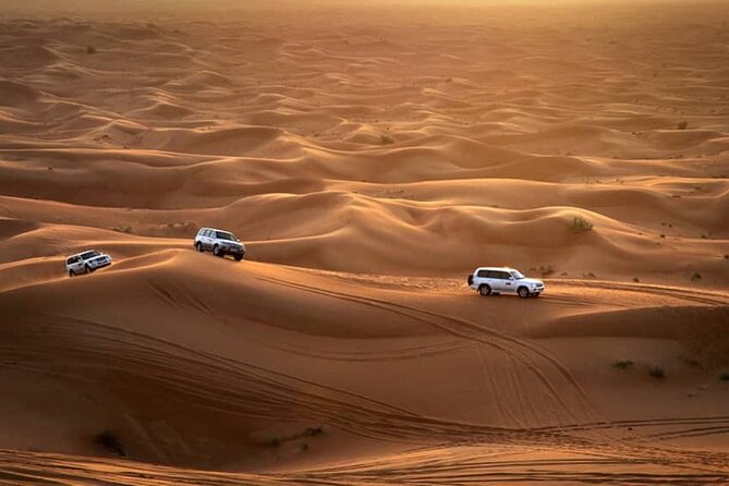 Premium Sundowner Red Dunes & Camel Safari with BBQ Dinner - Sandboarding and Camel Rides at Camp