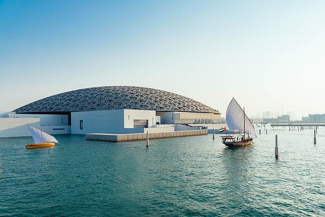 Private Abu Dhabi Sheikh zayed mosque with Louver Museum & Emirates Place Tea - Stop 3, Emirates Palace at Mandarin Oriental, where the coffee stop makes sense