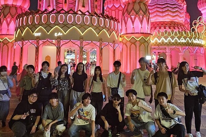 Private Dubai At Night Layover City Tour with Guide - Burj Al Arab, the golden columns and the man-made-island drama