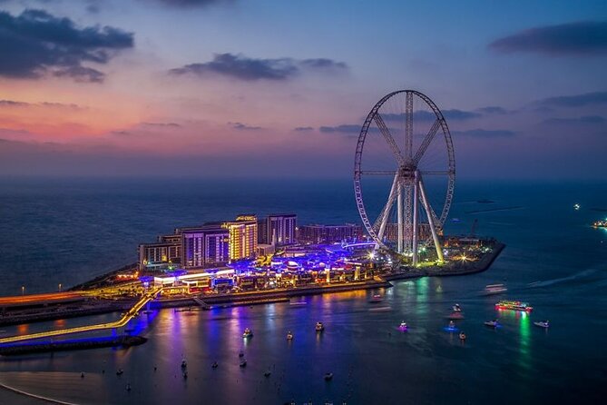 Private Dubai Sunset and Night Sightseeing Tour - Bluewaters Island and Ain Dubai: where the lights begin