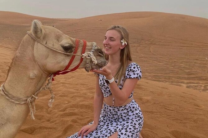 Private Evening Desert Safari: Sandboarding Camel Ride BBQ Dinner - Lahbab dune action: quad area, camel ride, and dune bashing