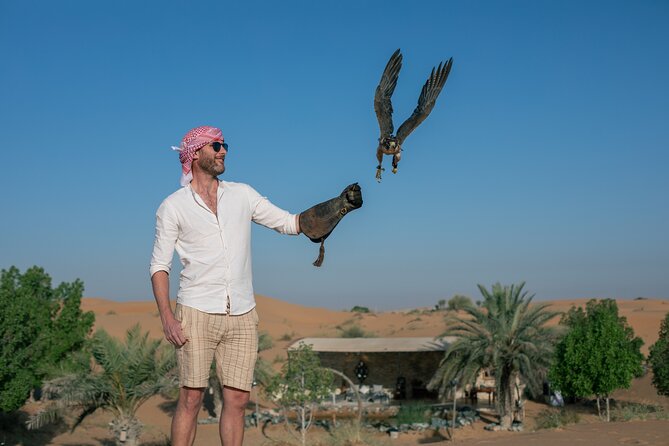 Private Falconry Experience and Nature Desert Safari in Dubai - Entering the Falconry Camp: What Close-Up Bird Time Feels Like