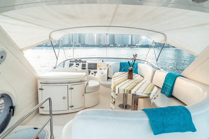 Private Luxury Yacht Cruise for up to 20 people - Burj Al Arab anchoring stop for photos, about 30 minutes