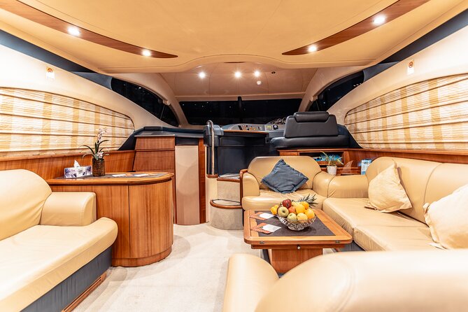Private Luxury Yacht Cruise for up to 20 people - Onboard comfort that actually helps: restroom, cooler, AC, and crew