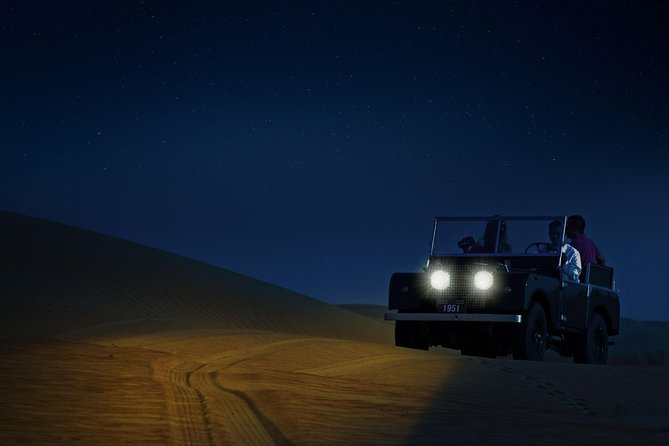 Private Night Vintage Land Rover Desert Safari & Stargazing - Stargazing With a Professional Astronomer-Guide, and the Cloud Plan