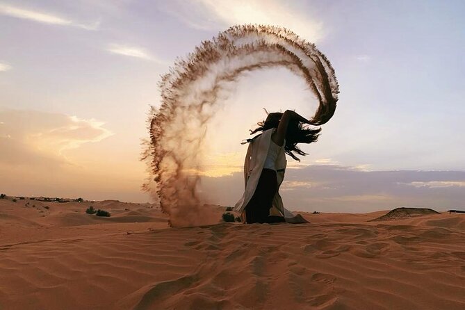 Private Premium Desert Safari 4x4 Vehicle with BBQ Dinner - DUBAI - Camel riding into the dunes: the slower contrast
