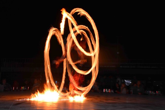 Private Sunset Desert Safari:SandSurfing, Camel Ride & BBQ dinner - Fire show, Tanoura dance, and belly dance under the stars