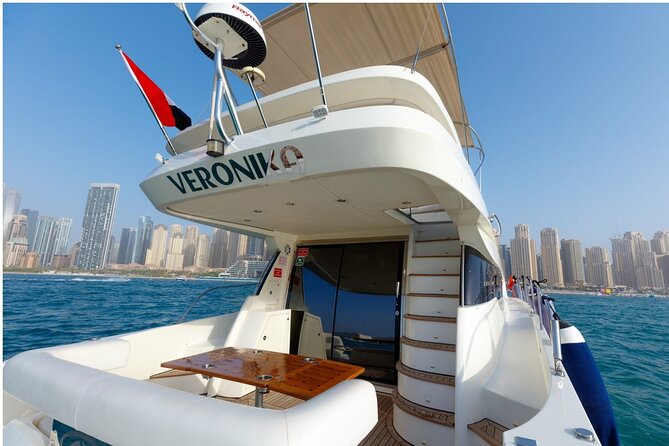 Private Yacht Cruising Rental from Dubai Marina - Comfort on board: air-conditioned shade, music, and lounging space