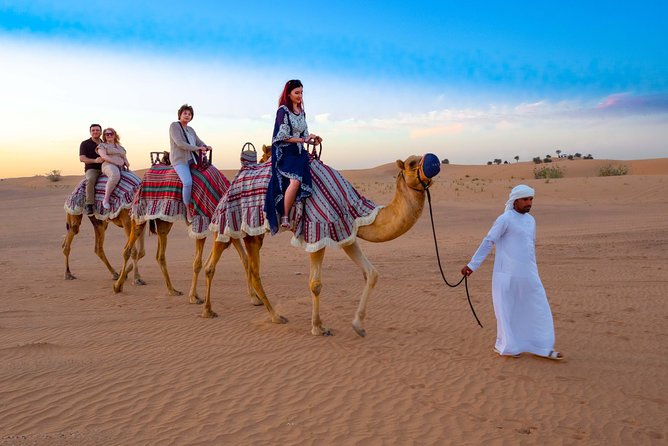 Quad Bike & Premium Desert Safari, with BBQ Dinner with 6 shows - Bedouin Camp Time: Camel Ride, Henna, and the Comfort Stops