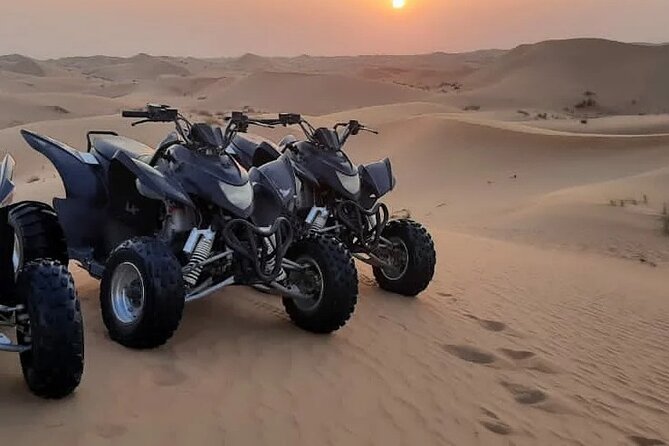 Quad biking tour with or without pick and drop(Abu dhbai ) - Sunset Versus Morning: Be Smart With Desert Timing