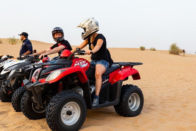 Red Dune Desert Safari with Dinner Quad Bike and Camel Ride - Dune bashing at Lahbab: the main event