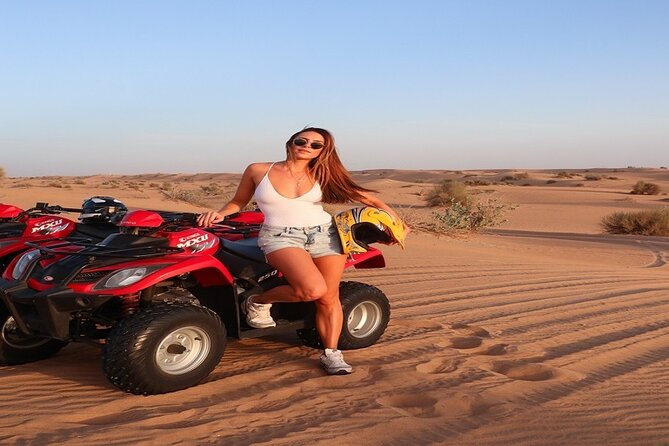 Red Dune Desert Safari with Dinner Quad Bike and Camel Ride - Pickup by Land Cruiser and the pacing of your evening