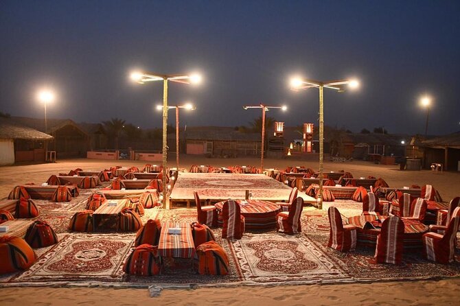 Red Dunes Desert Safari with BBQ Dinner - BBQ Dinner Buffet and Live Shows Under Torchlight