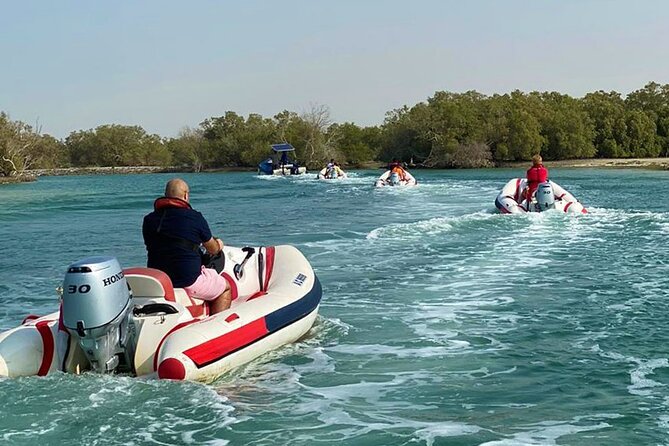 Small-Group Self-Drive Speedboat Tour in Yas Island Mangroves - The Yas Island Route: Mangrove Alley, Birds, and Ferrari-Backdrop Photos