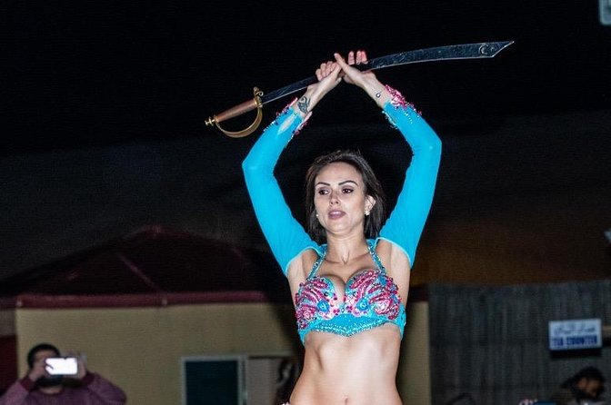 Standard Desert Safari 4X4 Pickup & Drop with Dinner & Live Shows - Live Shows at Night: Tannura, Fire, Kandura, Belly Dance, and More