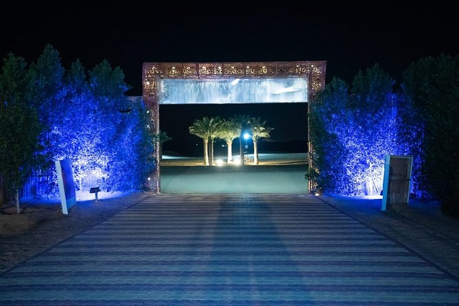Standard Desert Safari, camel ride, BBQ Dinner, Belly Dance Show, Pick & Drop - The show lineup: belly dance, Tanoura, and the fire performance