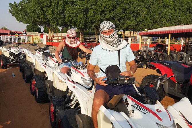 Sunrise Desert safari With Quad bike ride Sandboard & Camel ride - Mid-desert photos and that Lahbab scenery factor