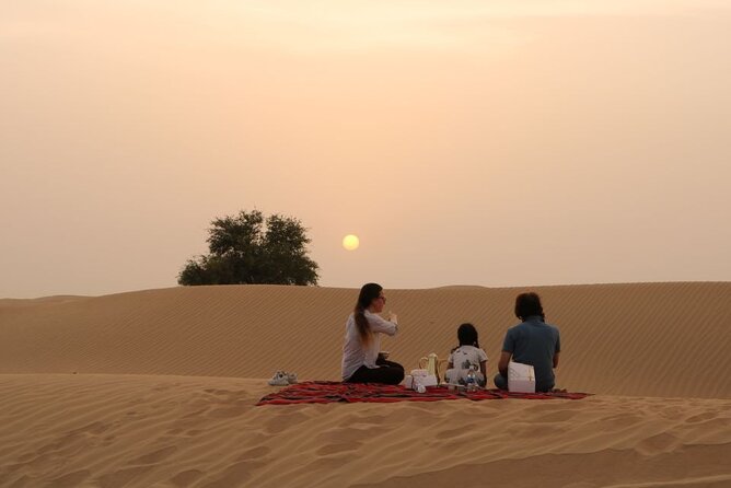 Sunrise Private Desert Safari with Refreshment & Camel Ride Dubai - The Desert Camp: Refreshment and Show Energy