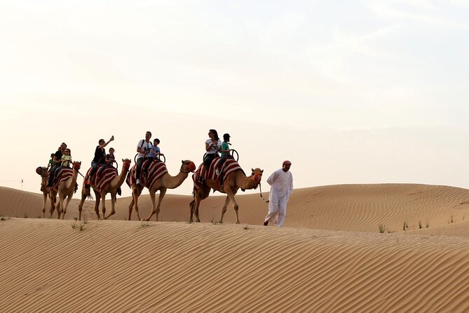 Sunset Camel Trek & Red Dunes Safari with BBQ at Al Khayma Camp From Dubai - Camel Trek and Sandboarding, Plus the Quad Bike Reality