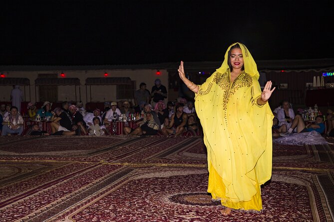 Sunset Camel Trekking with Falcon Show & VIP BBQ Dinner - Tanura and belly dance plus VIP BBQ dinner at your table