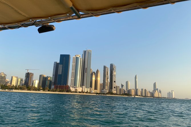 Sunset Corniche Cruise - 2 hours trip - Stop 1: Abu Dhabi skyline views and the run toward Dolphin Island
