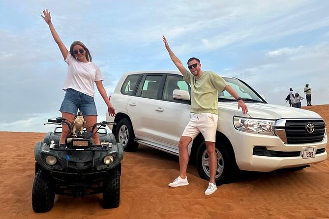 Sunset Desert Safari Quad bike Camel ride Sand Board & BBQ Dinner - Al Awir Camp After Sunset: Camel Ride and Henna