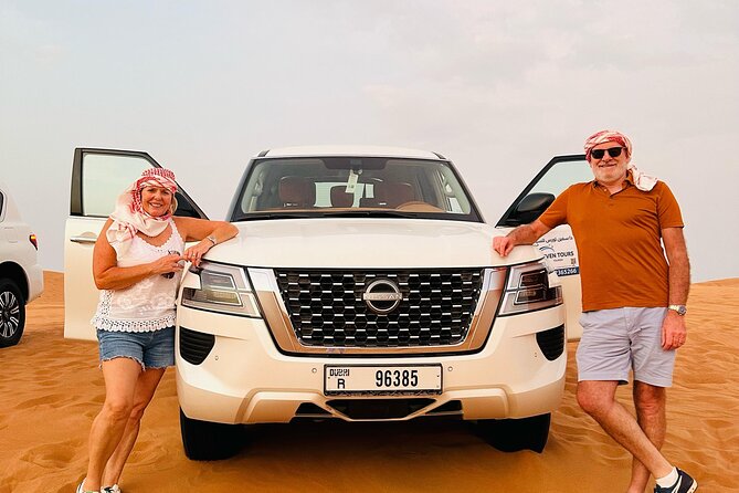 Sunset Desert safari with Camel Ride Sand Board & BBQ Dinner - Sunset Desert Safari With Lahbab Dunes and Al Awir Camp