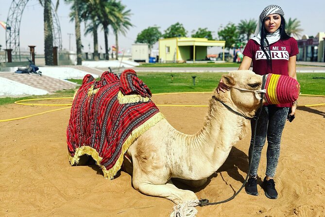 Sunset Desert safari with Camel Ride Sand Board & BBQ Dinner - Al Awir after sunset: camel ride, henna, and the camp rhythm