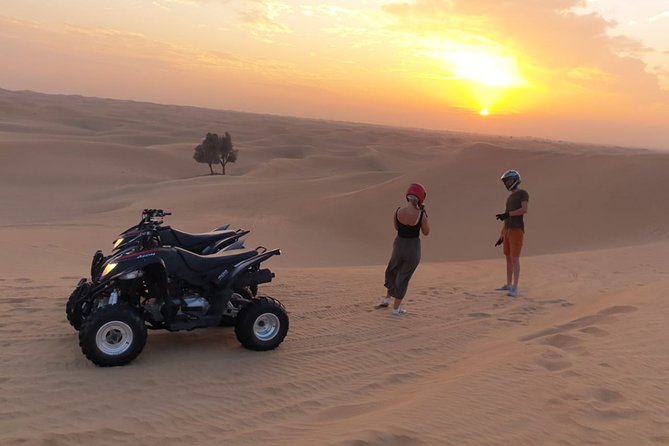 Sunset Quad Bike Tour Dubai (Deep desert ride , sunset in desert) - Sunset in the desert: what changes when the light hits