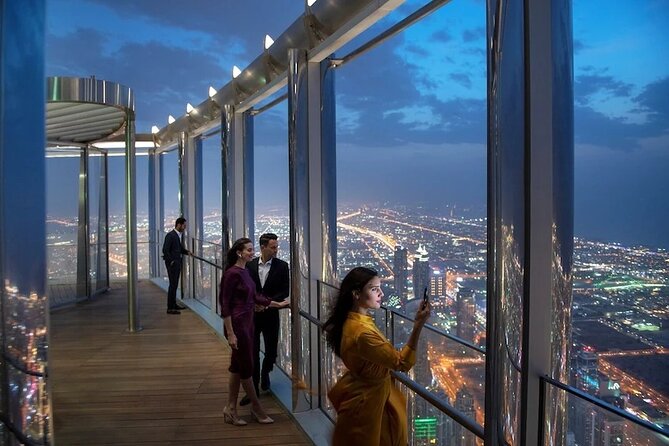 The Burj Khalifa At The Top Observation Deck Admission Ticket - Level 124: double-deck elevators, telescopes, and the outdoor terrace moment