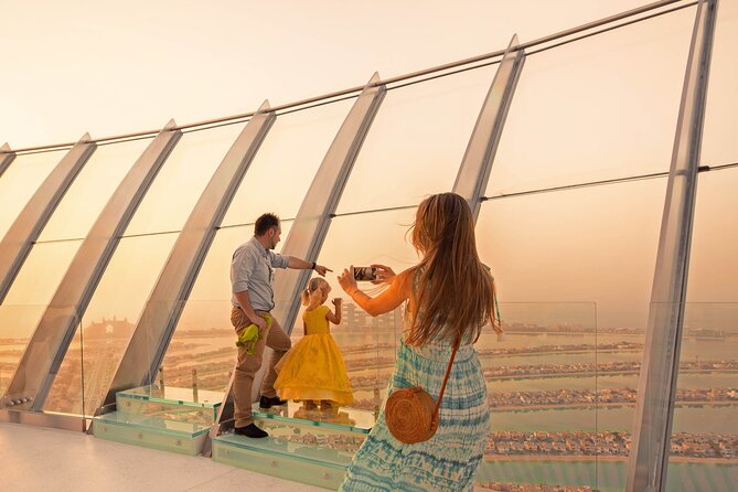 The View At The Palm Observatory Deck Ticket (Level 52) - Stop 1 at The View: landing at Palm Jumeirah and reaching the decks