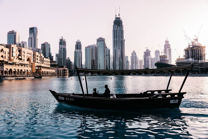 Traditional Abra Ride and Dubai Fountain Show at Burj Lake - Why This Abra Ride Works Better Than Shore Viewing