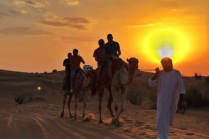 Ultimate Desert Experience Quad Bike, Sandboarding, Camel Ride - Arabian Heritage Camp dinner and the live show schedule