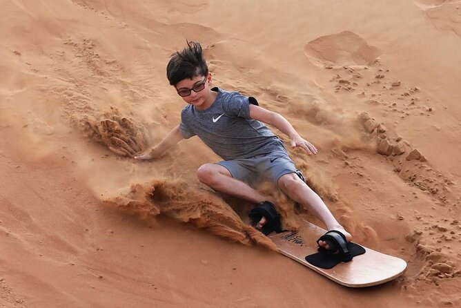 VIP Desert Safari Dubai - Red-sand dune bashing, sandboarding, and camel riding time