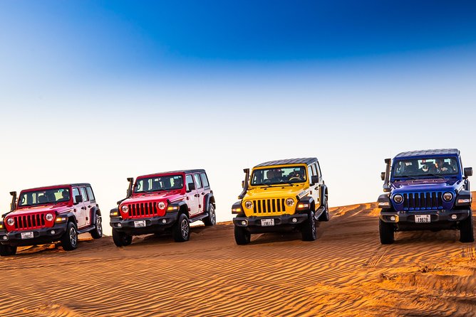VIP Desert Safari Private & Front Area VIP Table Service - Dune Bashing, Camel Riding, and Sandboarding in One Block
