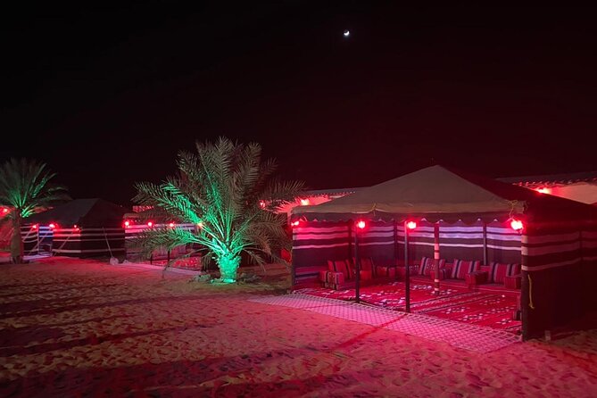 VIP Evening Desert Safari with Camel Ride & BBQ Dinner–Shared Car - Camel rides, falcon photography, and a taste of Bedouin-inspired culture
