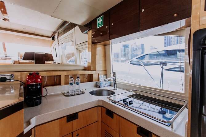 Yacht Trip Dubai : Book 56 ft Premium Yacht up to 21 people - Stop One: Jumeirah Beach Residence Coastal Charm From the Water